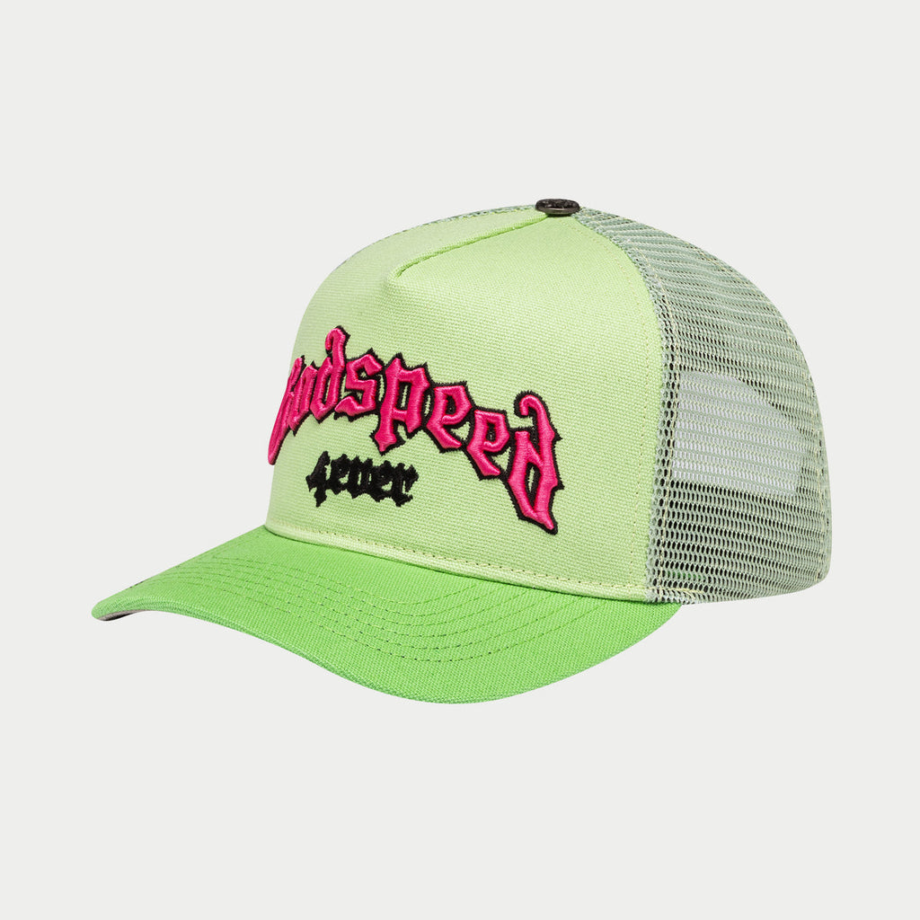 GodSpeed GS Forever Trucker Hat (Lime/pink)