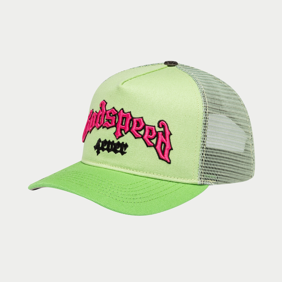 GodSpeed GS Forever Trucker Hat (Lime/pink)