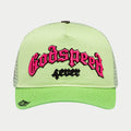 GodSpeed GS Forever Trucker Hat (Lime/pink)