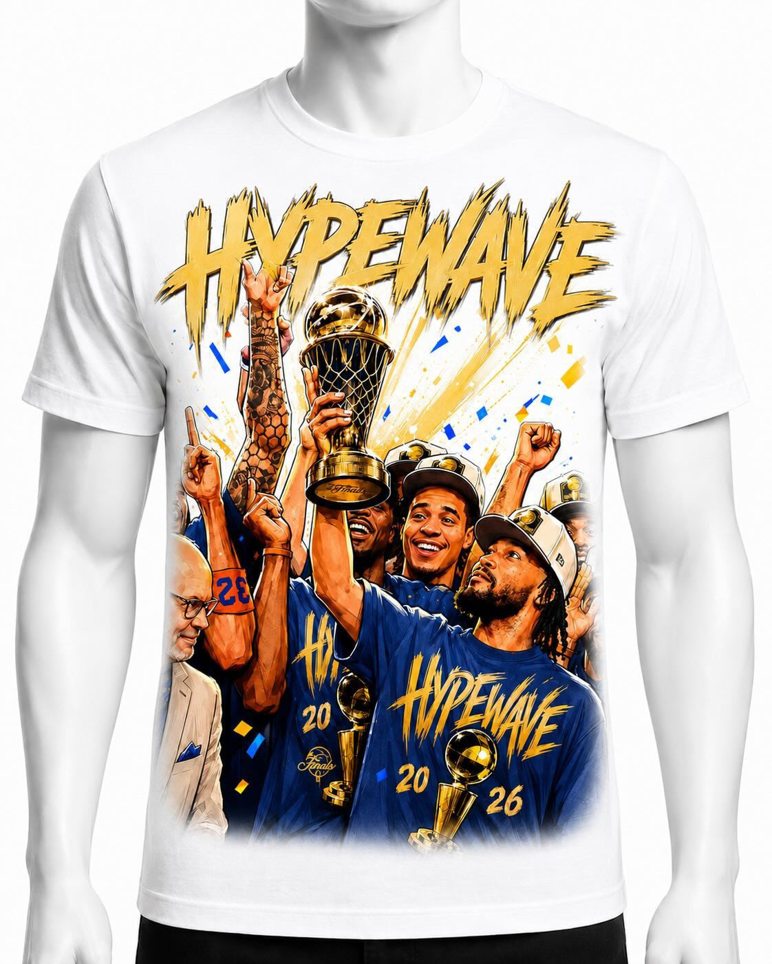 HYPEWAVE x CHAMPIONSHIP T SHIRT IN WHITE
