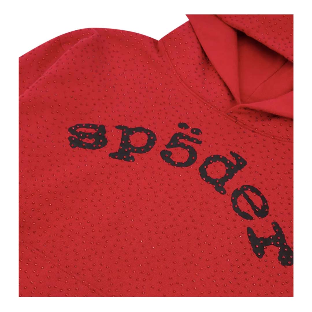 Sp5der VVS Gemstone Hoodie Red