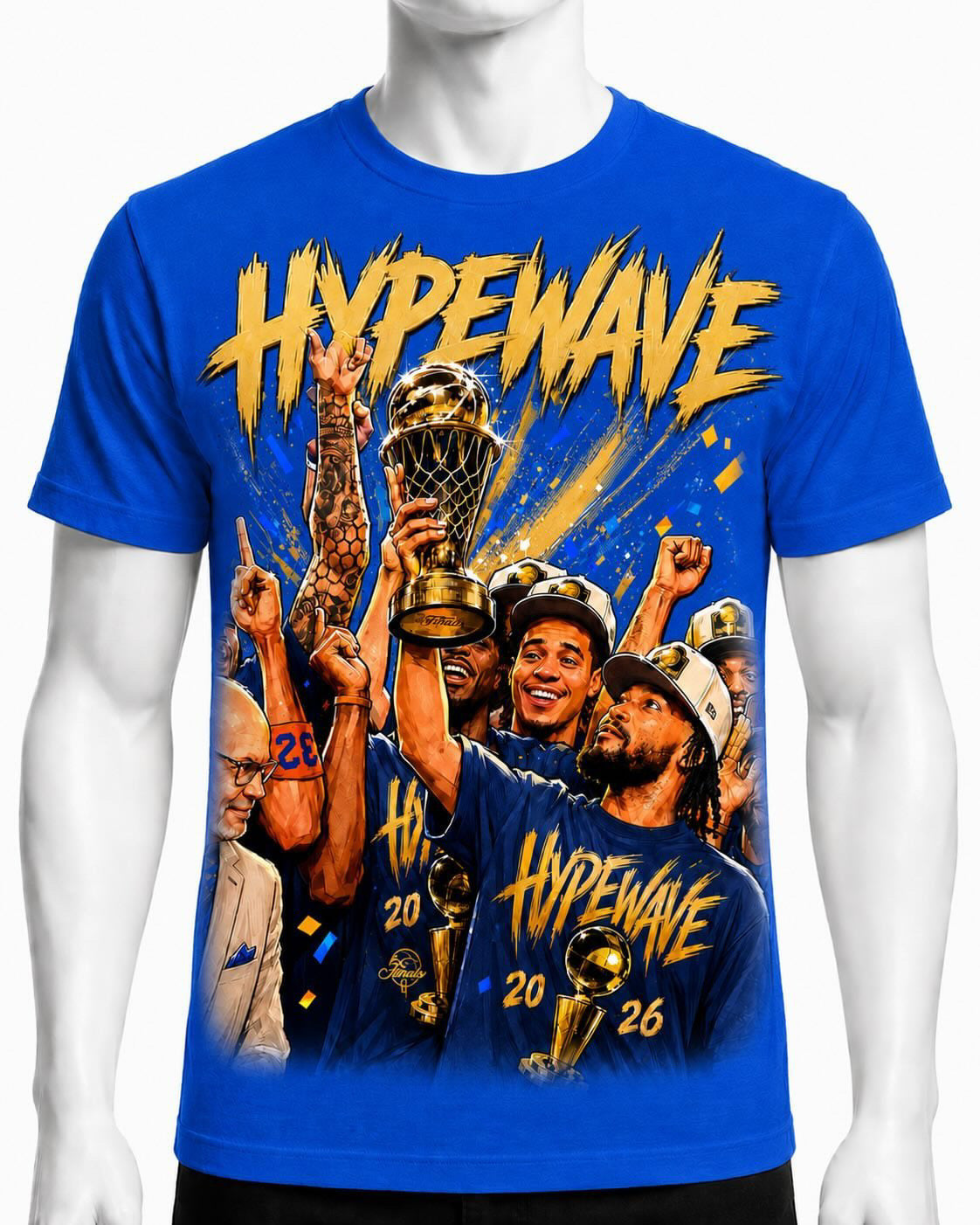 HYPEWAVE x CHAMPIONSHIP T SHIRT IN BLUE