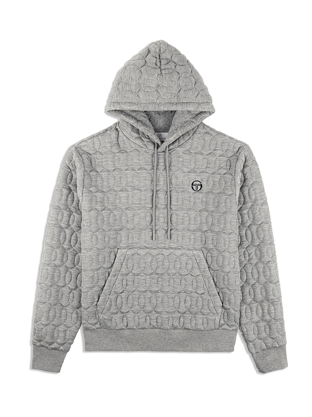 Sergio Tachhini Aversa Quilted SweatSuit- Light Heather Grey