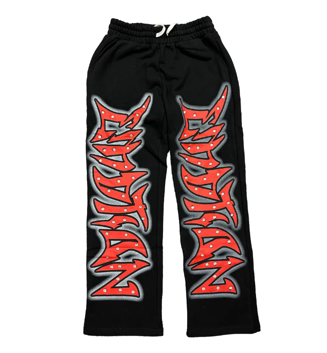 Mixed Emotion Black “Graffiti" Rhinestone Set