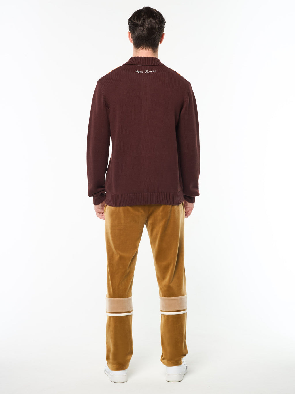 Sergio Tacchini Bruni Knit Cardigan- Bitter Chocolate