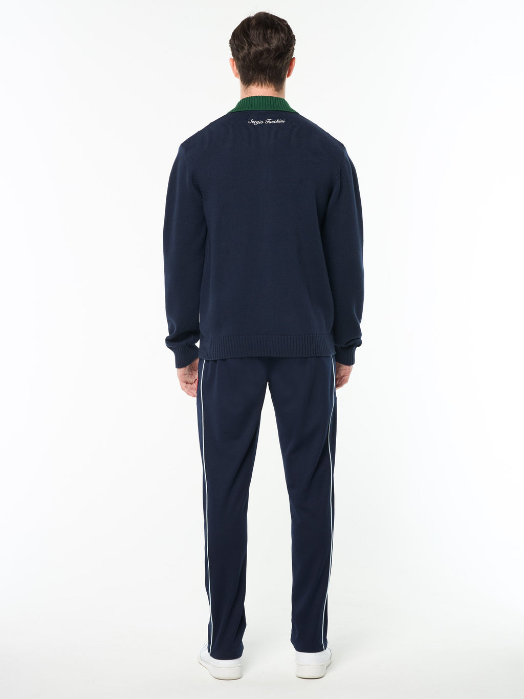 Sergio Tacchini Bruni Knit Cardigan- Bitter Chocolate