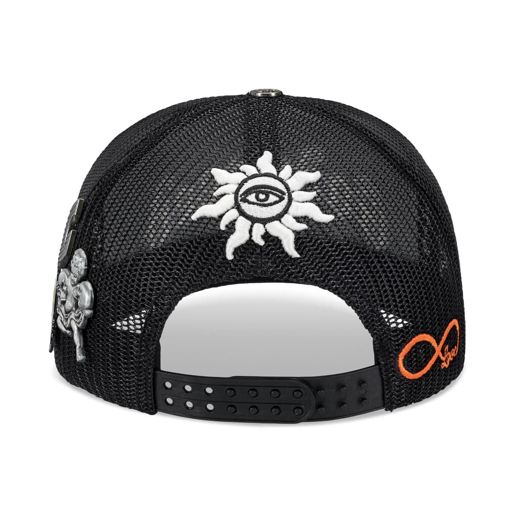 GodSpeed GS FOREVER PREMIUM LEATHER TRUCKER HAT