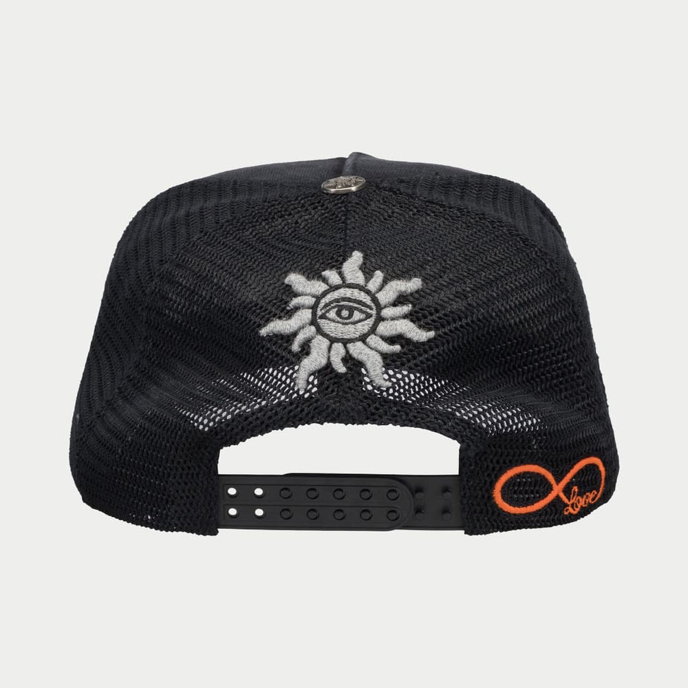 GODSPEED FOREVER TRUCKER HAT (VINTAGE BLACK)